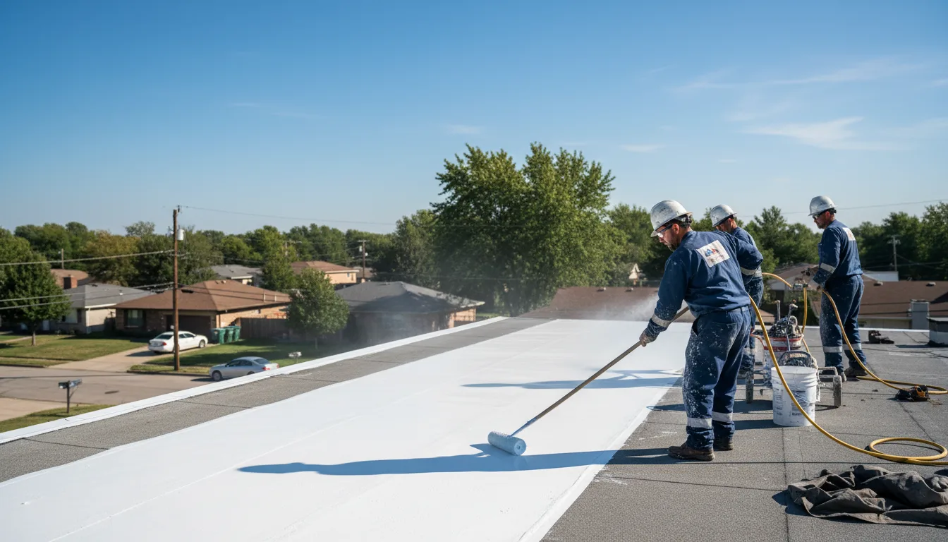 Commercial roof coating in Clinton, LA near me